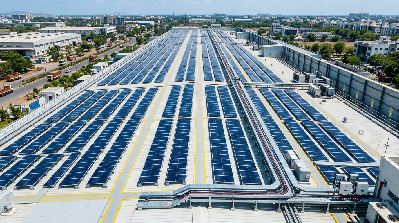 Commercial Industrial Solar Plant in Raipur