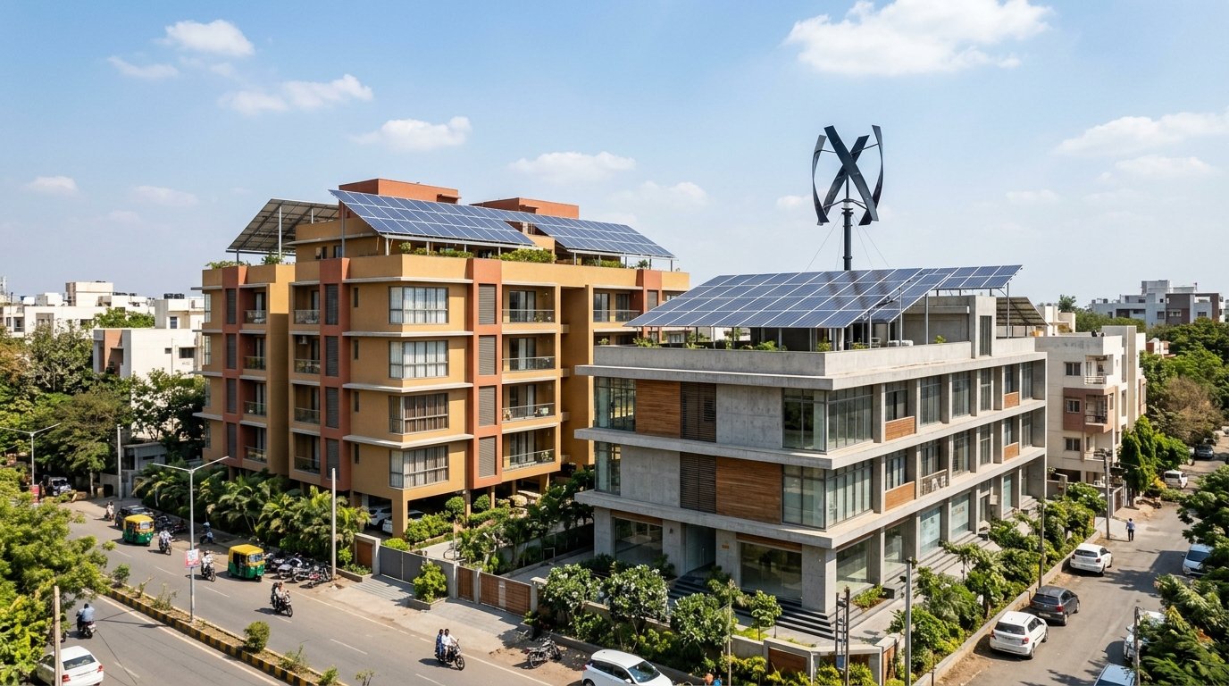 Hybrid Solar and Wind Energy Integration